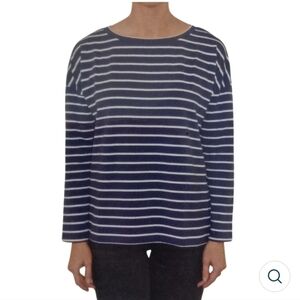 ⭐️BB DAKOTA NAVY STRIPED LONG SLEEVE SWEATSHIRT LADIES MEDIUM